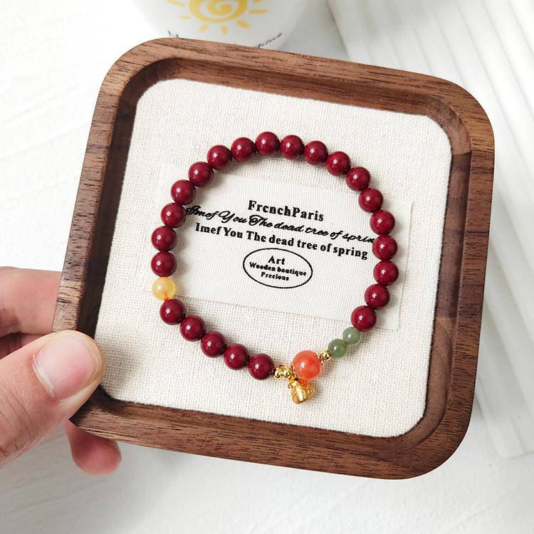 Scholar's Path Cinnabar, Agate & Amber Success Bracelet