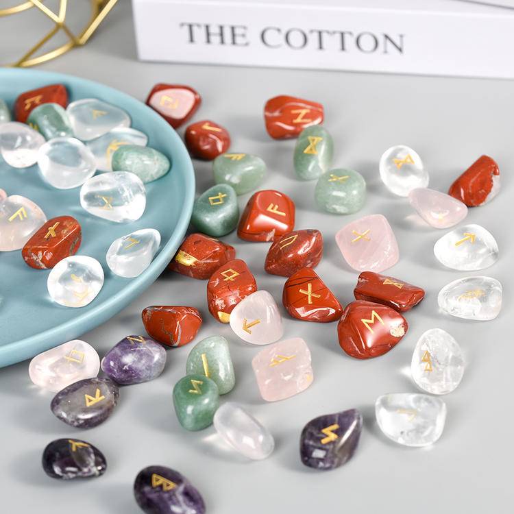 Runes Wisdom - Germanic Runes Crystal Set (24+1 Pieces)