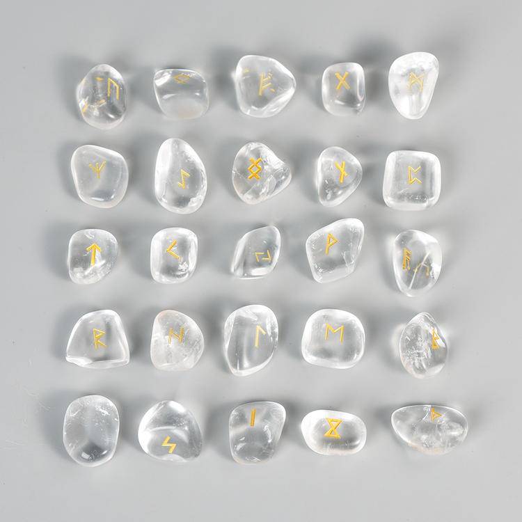 Runes Wisdom - Germanic Runes Crystal Set (24+1 Pieces)