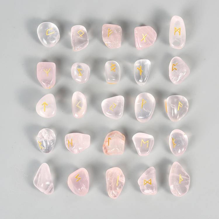 Runes Wisdom - Germanic Runes Crystal Set (24+1 Pieces)