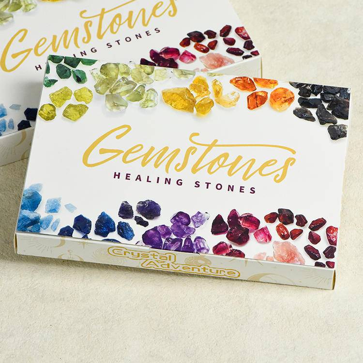 Mystic Discovery – 24-Piece Crystal Blind Box with Raw, Tumbled & Chip Stones