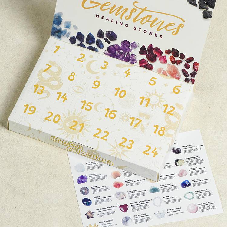 Mystic Discovery – 24-Piece Crystal Blind Box with Raw, Tumbled & Chip Stones