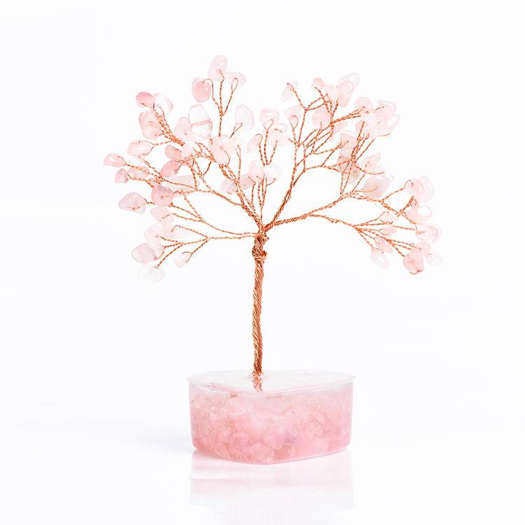 Heartfelt Growth – Resin Heart Base Crystal Tree