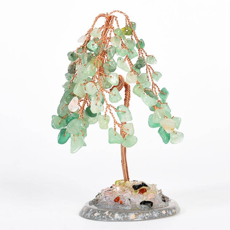 Peaceful Strength – Crystal Willow Tree with Agate Base