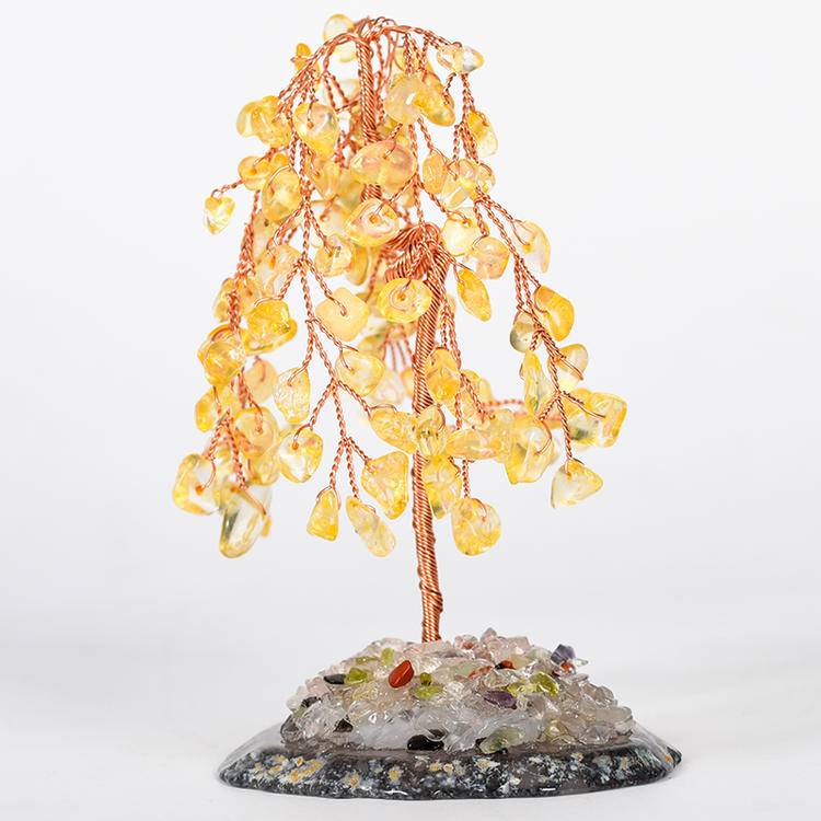 Peaceful Strength – Crystal Willow Tree with Agate Base