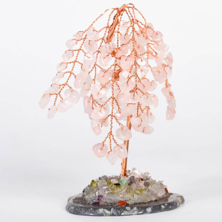 Peaceful Strength – Crystal Willow Tree with Agate Base