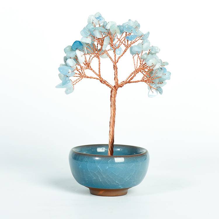 Rooted Energy – Crystal Tree in Ceramic Bowl