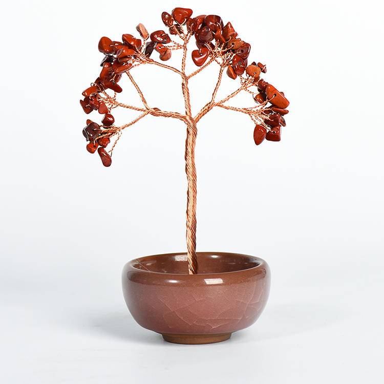 Rooted Energy – Crystal Tree in Ceramic Bowl