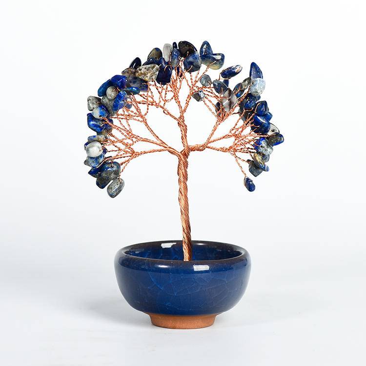 Rooted Energy – Crystal Tree in Ceramic Bowl