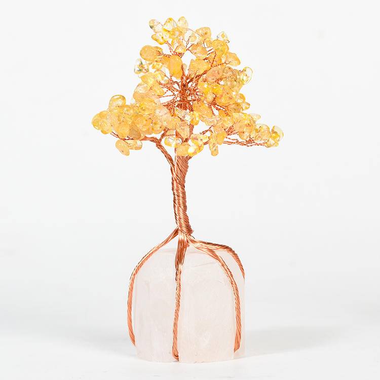 Rooted Clarity – Crystal Tree on Clear Quartz Base