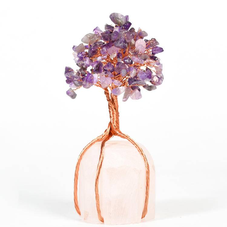 Rooted Clarity – Crystal Tree on Clear Quartz Base