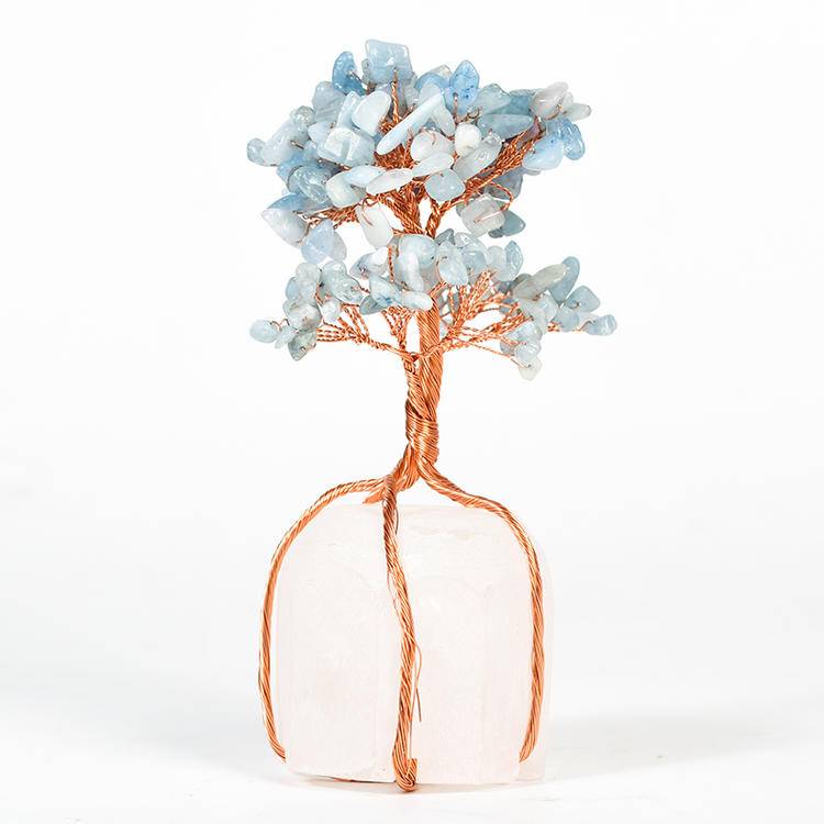 Rooted Clarity – Crystal Tree on Clear Quartz Base