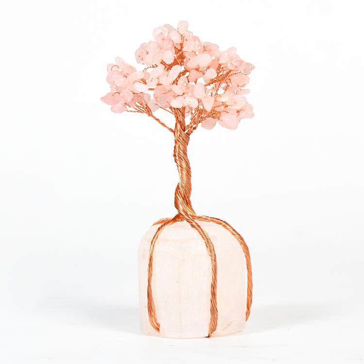 Rooted Clarity – Crystal Tree on Clear Quartz Base