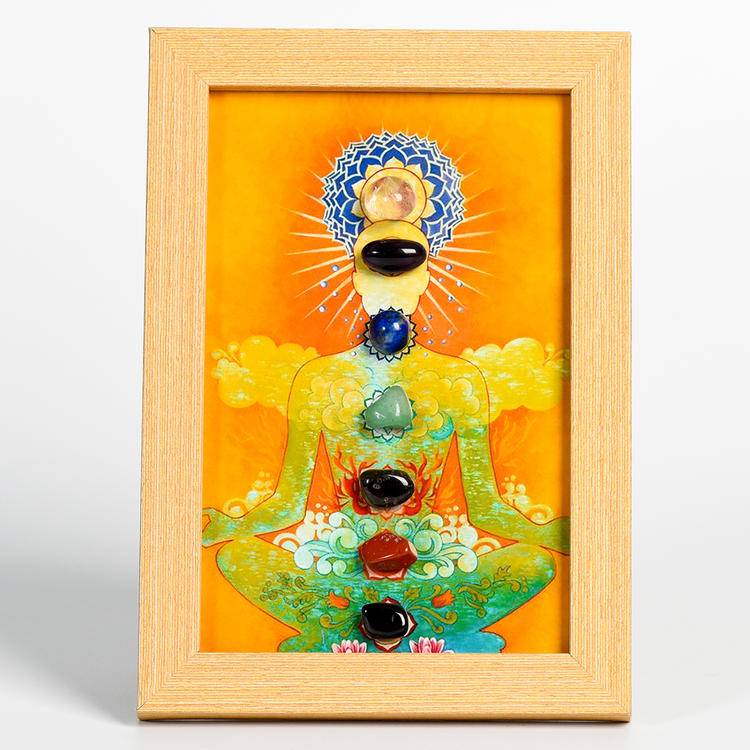 Enlightened Peace – Buddha Chakra Crystal Art