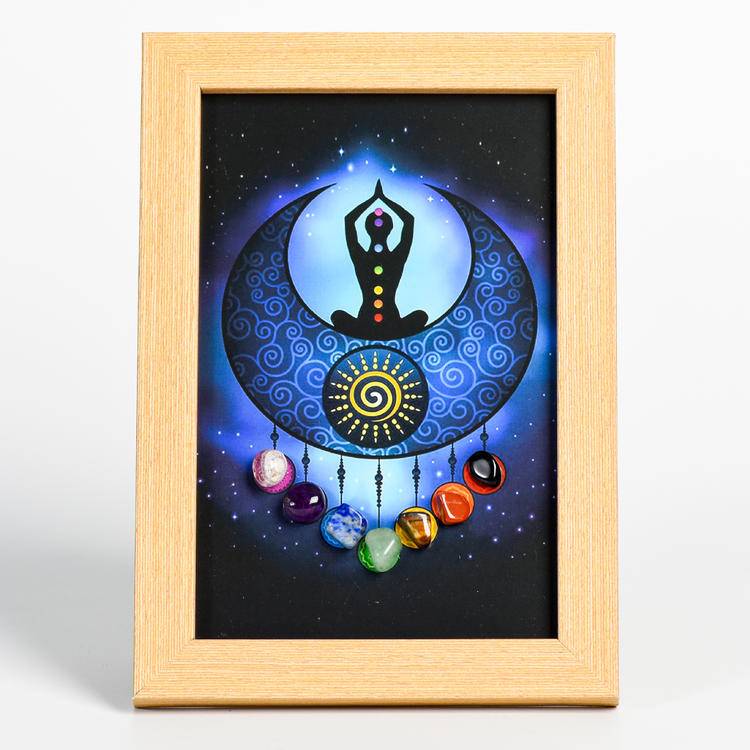Divine Flow – Moon Goddess Chakra Crystal Art