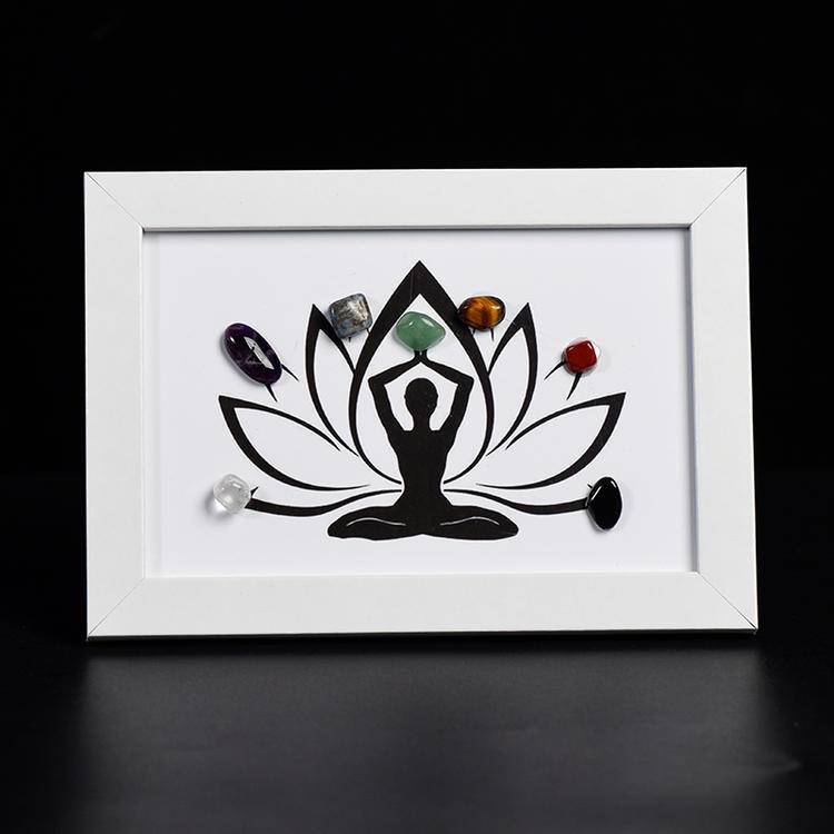 Awakened Stillness – Lotus Chakra Crystal Art
