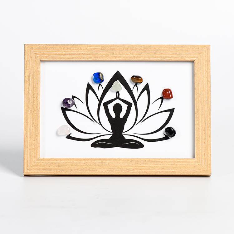 Awakened Stillness – Lotus Chakra Crystal Art