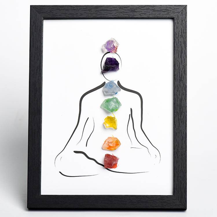 Inner Balance – Chakra Crystal Energy Art Frame