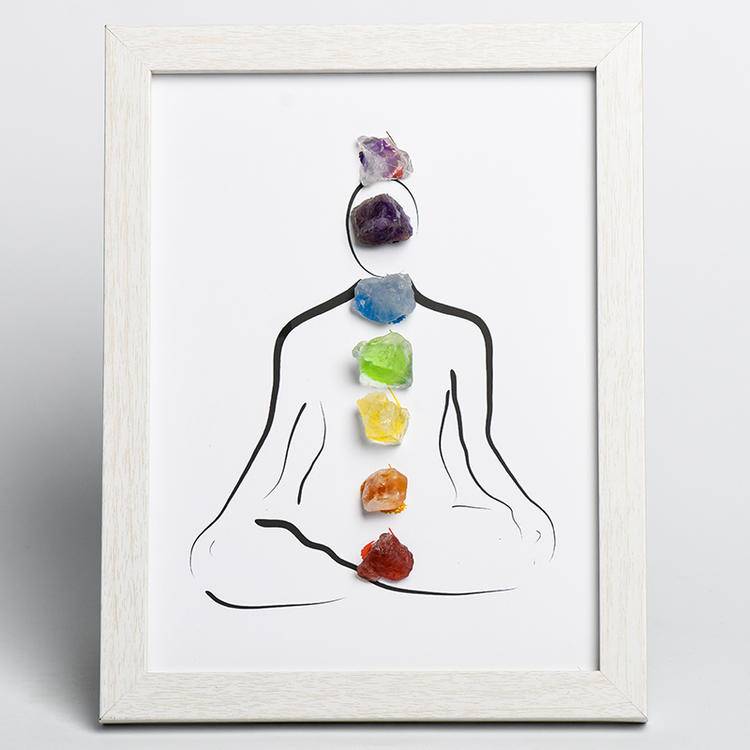 Inner Balance – Chakra Crystal Energy Art Frame