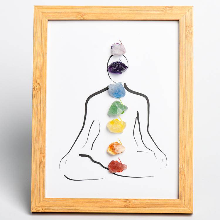 Inner Balance – Chakra Crystal Energy Art Frame