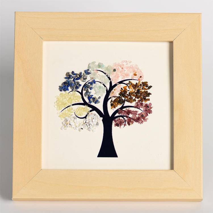 Rooted Growth – Tree of Life Crystal Art Frame