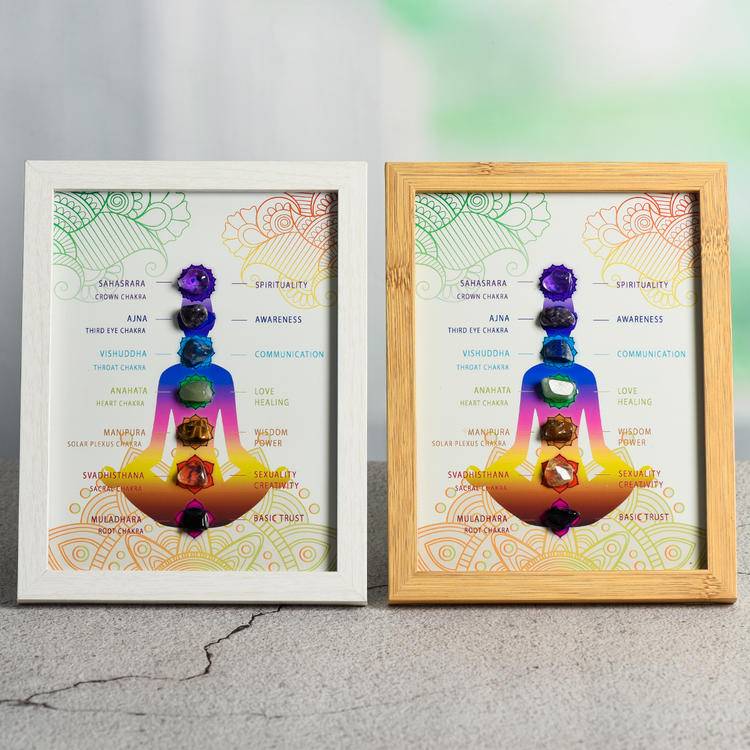 Aligned Energy – Illustrated Chakra Crystal Meaning Frame
