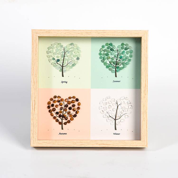 Eternal Rhythm – Four Seasons Tree of Life Crystal Frame