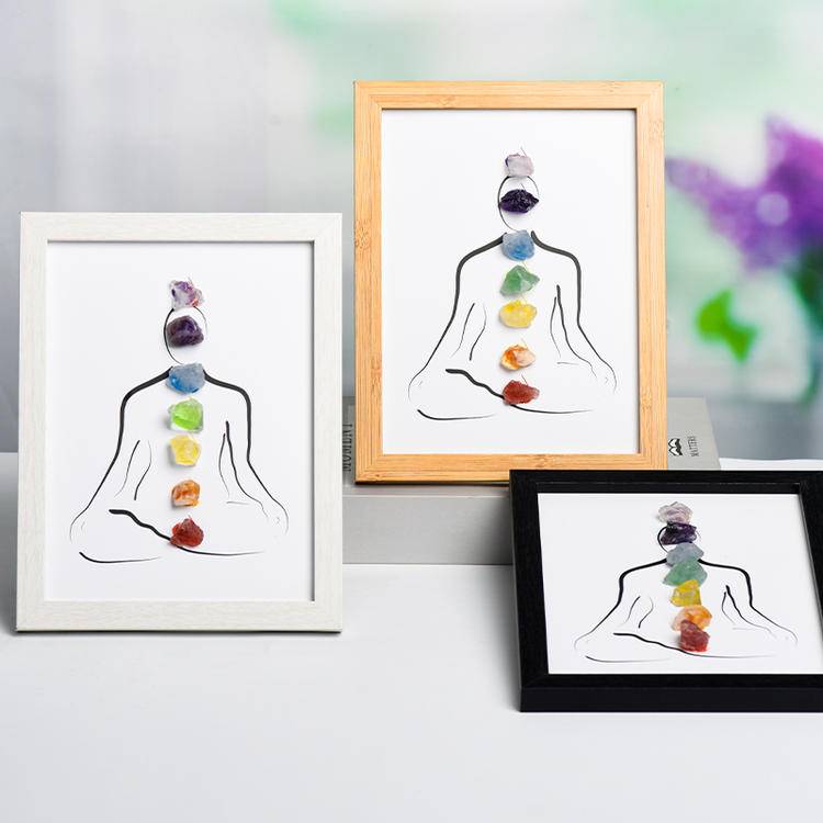 Inner Balance – Chakra Crystal Energy Art Frame