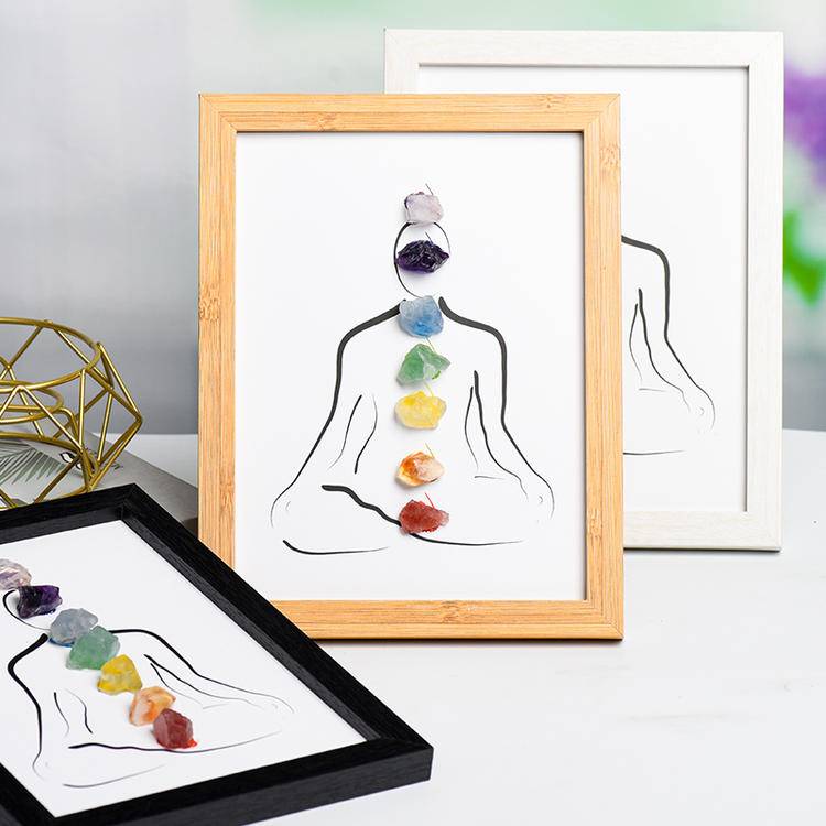 Inner Balance – Chakra Crystal Energy Art Frame