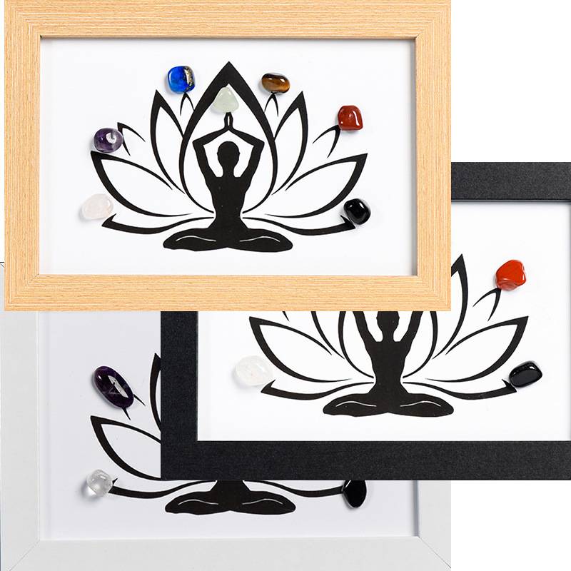 Awakened Stillness – Lotus Chakra Crystal Art