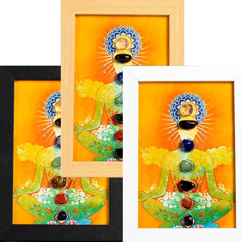Enlightened Peace – Buddha Chakra Crystal Art