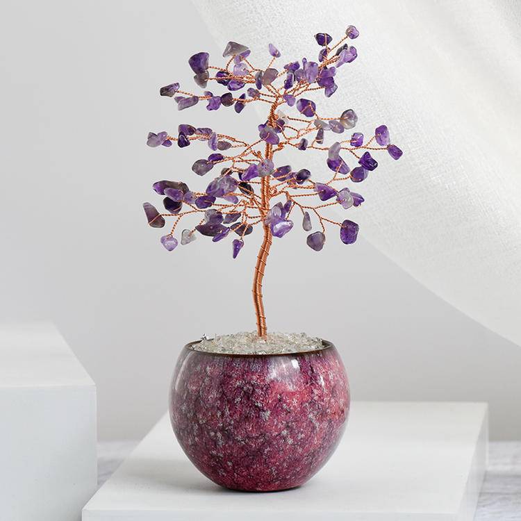 Healing Energy – Crystal Tree in Dragon Egg Pot