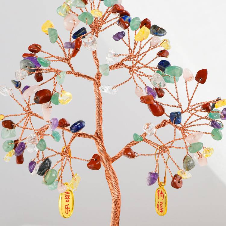 Wealth in Bloom – Feng Shui Money Tree in Clear Bowl