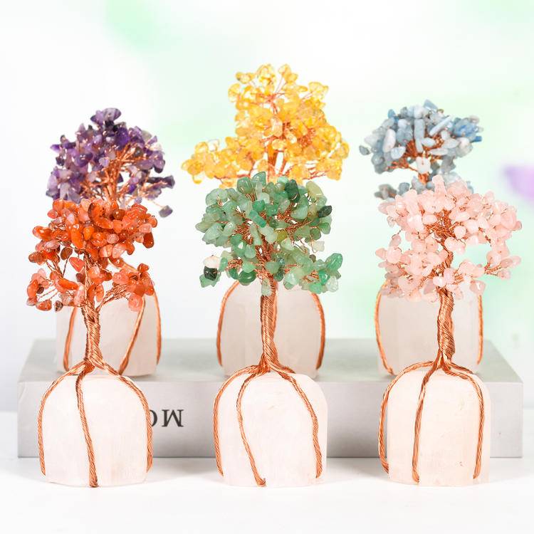Rooted Clarity – Crystal Tree on Clear Quartz Base