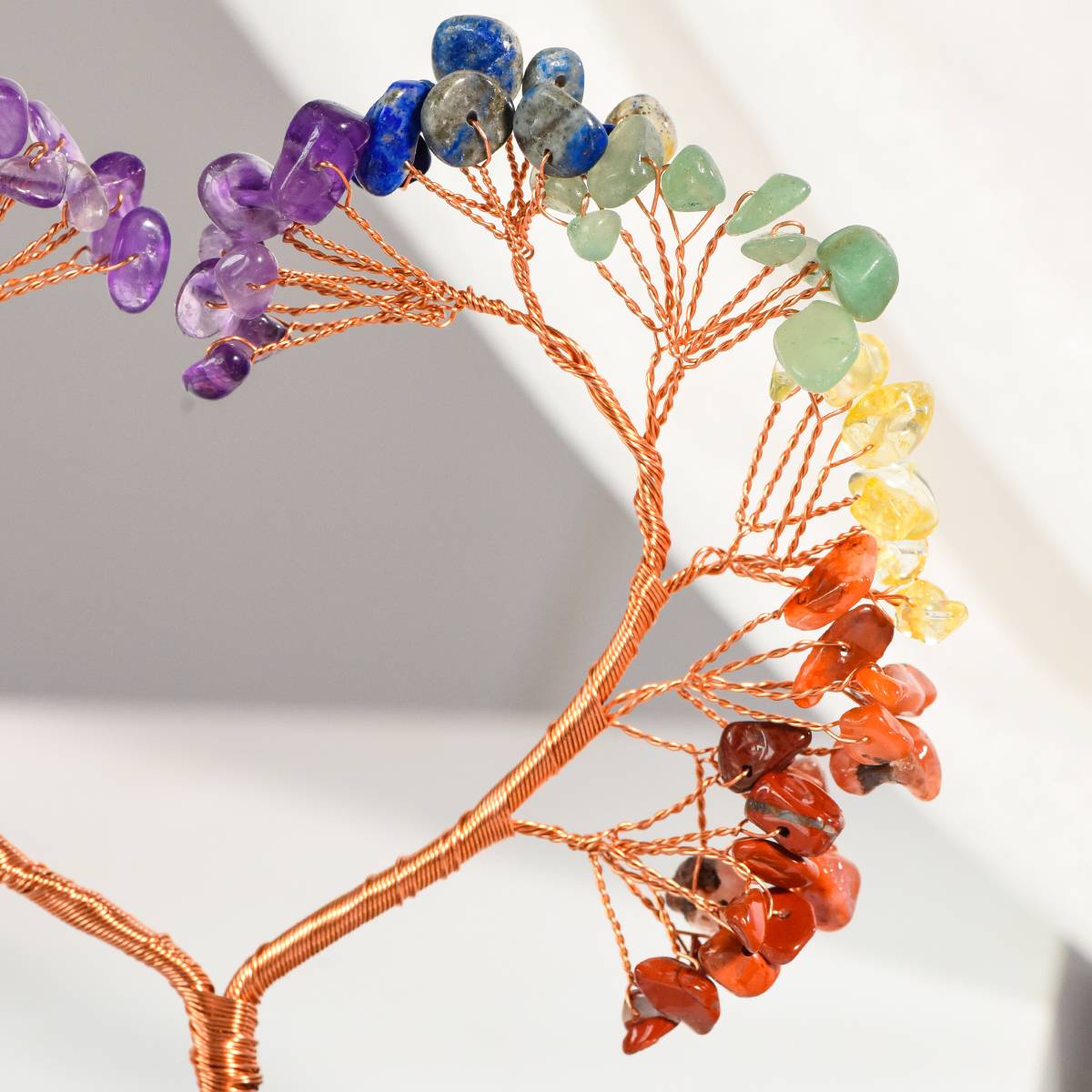 Heart of Harmony – Natural Crystal Tree with Amethyst Cluster Base