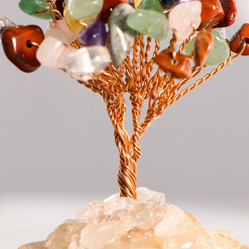 Prosperity Flow – Crystal Tree in Glass Dome