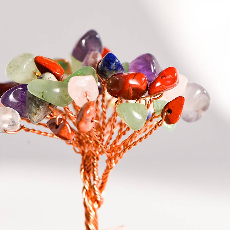 Prosperity Flow – Crystal Tree in Glass Dome