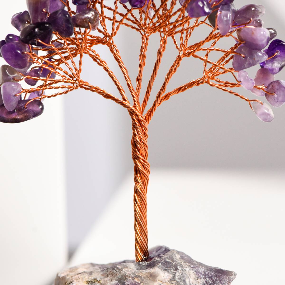 Raw Energy – Crystal Tree on Natural Stone Base