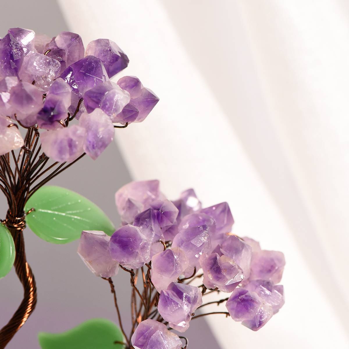 Inner Peace & Prosperity – Amethyst Crystal Tree in ‘Hundred Blessings’ Pot
