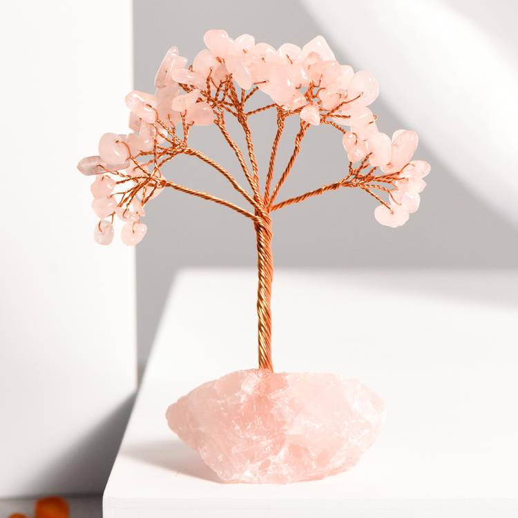 Raw Energy – Crystal Tree on Natural Stone Base
