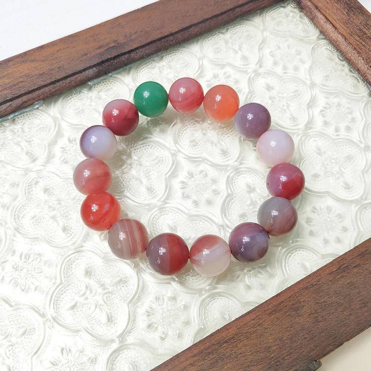 Calm Strength Classic Yanyuan Agate Bead Bracelet