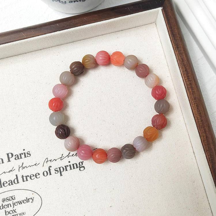 Inner Clarity Yanyuan Agate Lotus Bracelet
