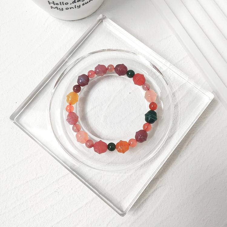 Grounded Light Yanyuan Agate Bead Bracelet