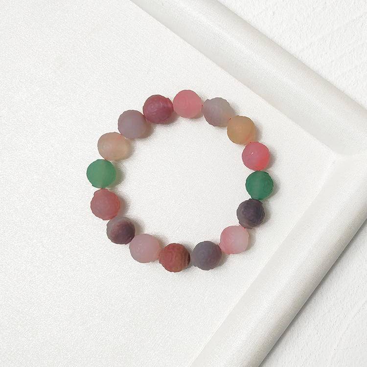 Inner Serenity Yanyuan Agate Floating Floral Engraving Bracelet