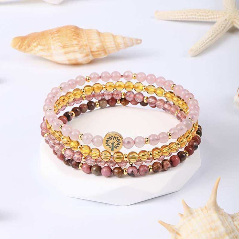 Four-in-One Energy Series Bracelet Set - Love & Happiness