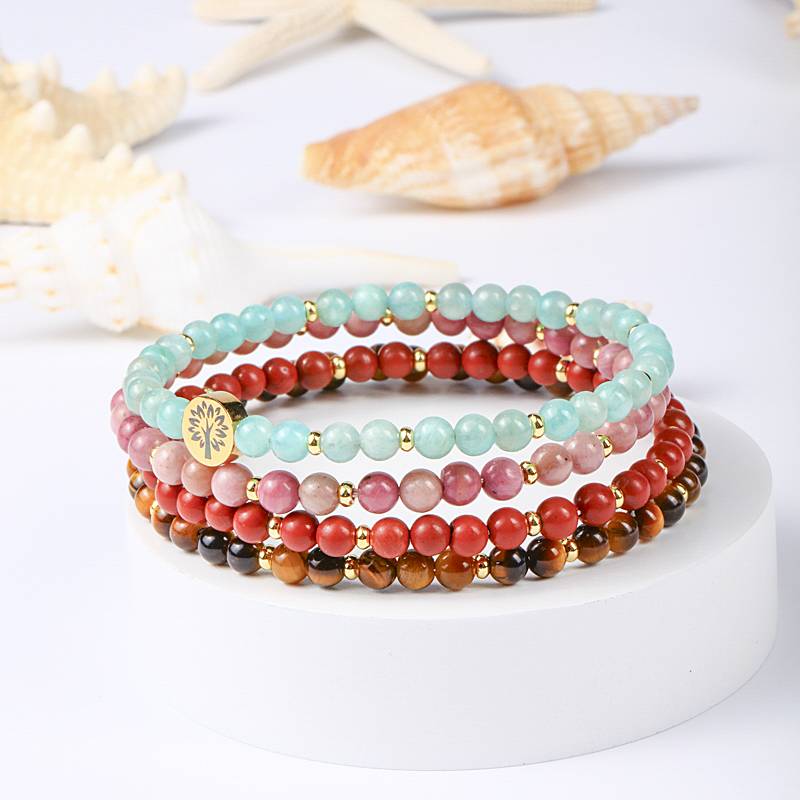 Four-in-One Energy Series Bracelet Set - Strength & Courage