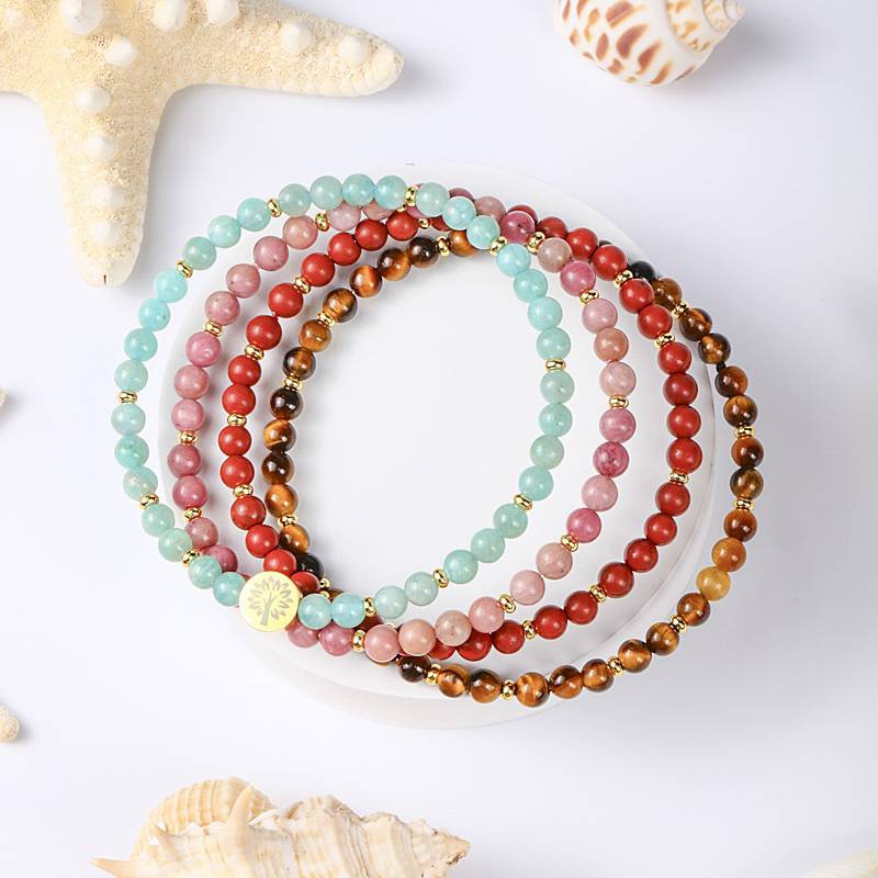 Four-in-One Energy Series Bracelet Set - Strength & Courage