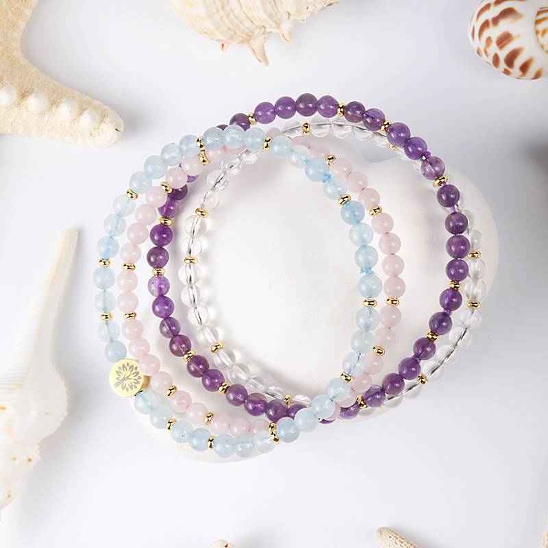 Four-in-One Energy Series Bracelet Set - Inner Peace & Tranquility