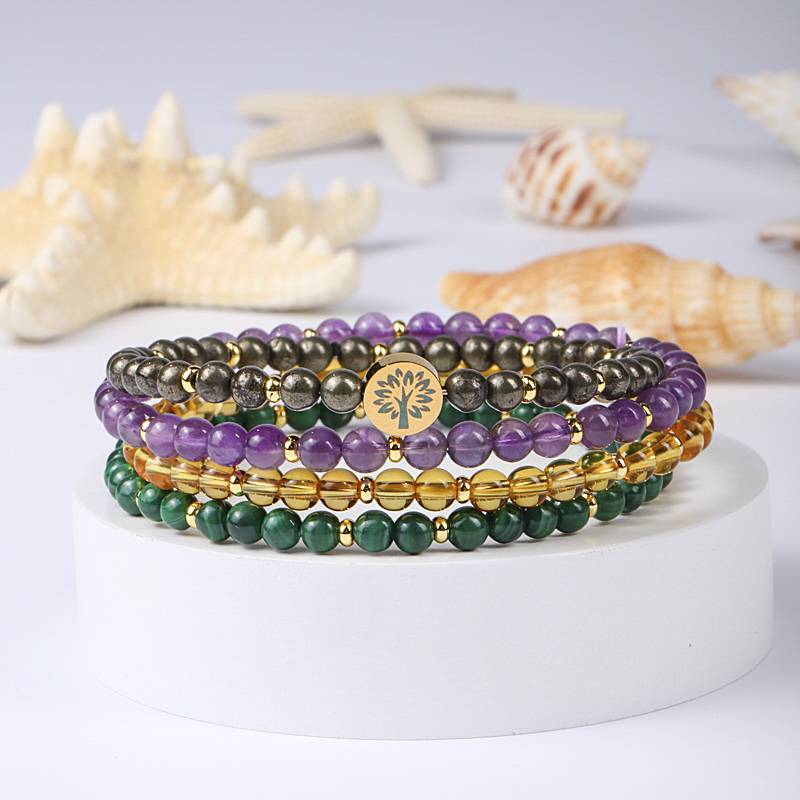 Four-in-One Energy Series Bracelet Set - Wealth & Abundance