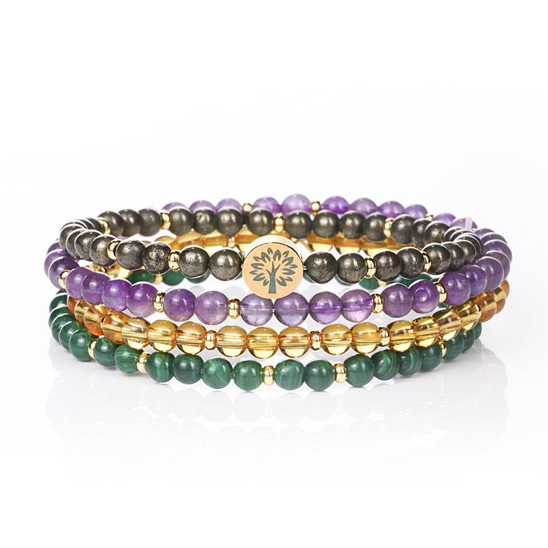 Four-in-One Energy Series Bracelet Set - Wealth & Abundance